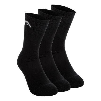 Short Crew Tennis socks 3 Pack Unisex - black,