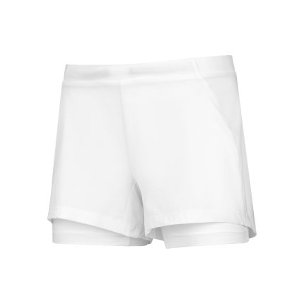 Exercise Shorts Women-White,Grey