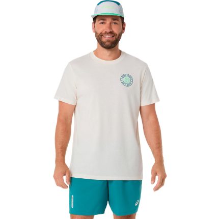 Court Graphic T-Shirt Men - cream, green