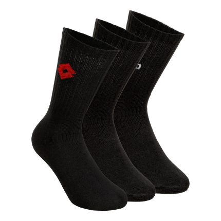 Tennis Socks 3 Pack-Black