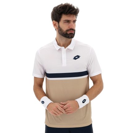 Tech V Polo Men-Beige