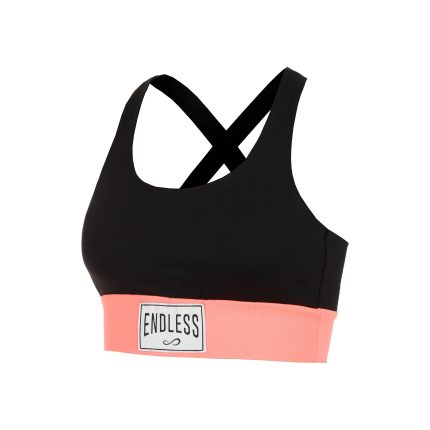 Skin Label Tank top Women - black, coral