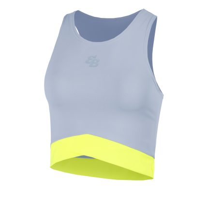 Bora Tank Top Women-Grey,Neon Yellow