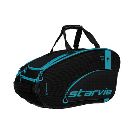 Premium Racing Drax Padel Racket Bag-Black,Turquoise