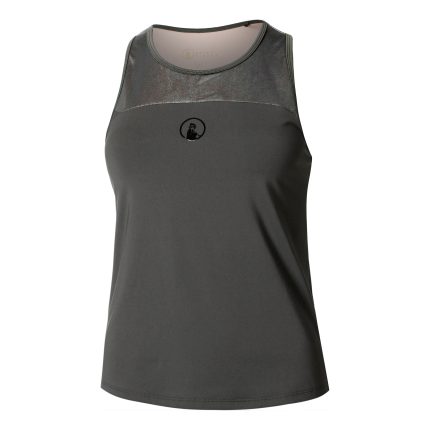Sparkle Racerback Tank Top Women-Anthracite