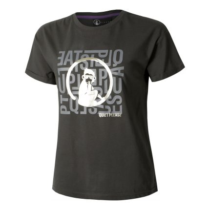 Glitter Word Salad T-Shirt Women-Anthracite