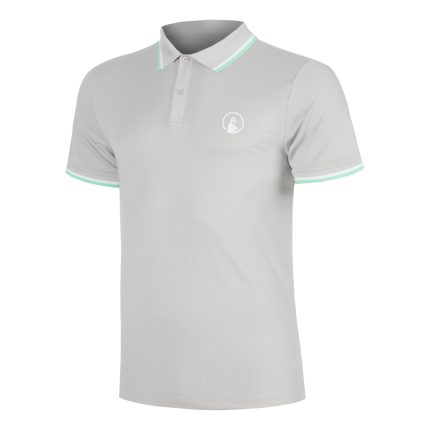 Joy Tournament Tipping Polo Men - grey, white
