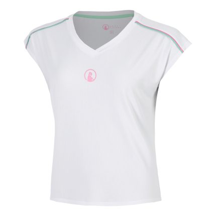 Joy Volley T-Shirt Women - white, pink