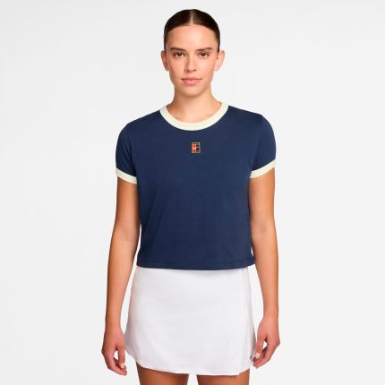 Heritage T-Shirt Women-dark blue, cream